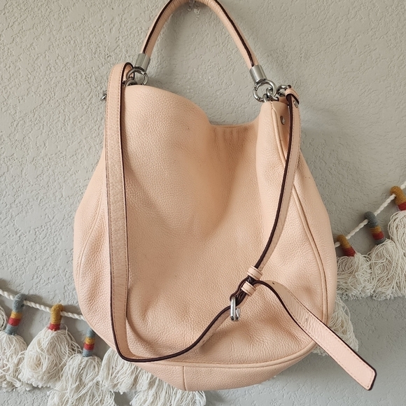 Marc Jacobs Covertible Hobo Tropical Peach Cow Leather Shoulder Bag Large - Picture 4 of 15